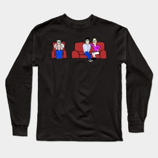 Pee Pop Couch Design (No Backround) Long Sleeve T-Shirt